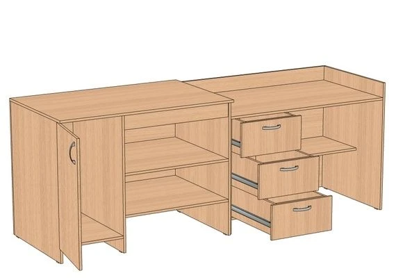 Physics Demonstration Table 2400x750x900 mm SDF