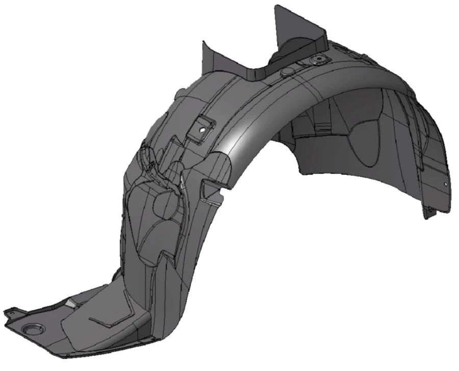 Left Front Wing Shield for Vehicles M1 and N1 - 9680450180