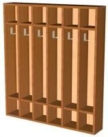 Children's Clothes Hanger with 6 Sections