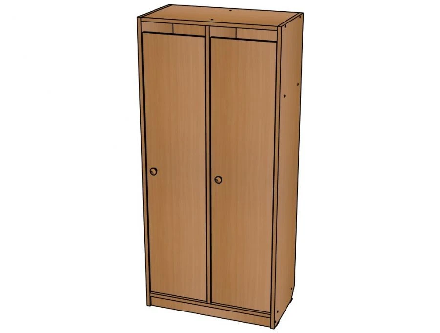 Two-Section Wardrobe for Clothing Storage - Model SHD06