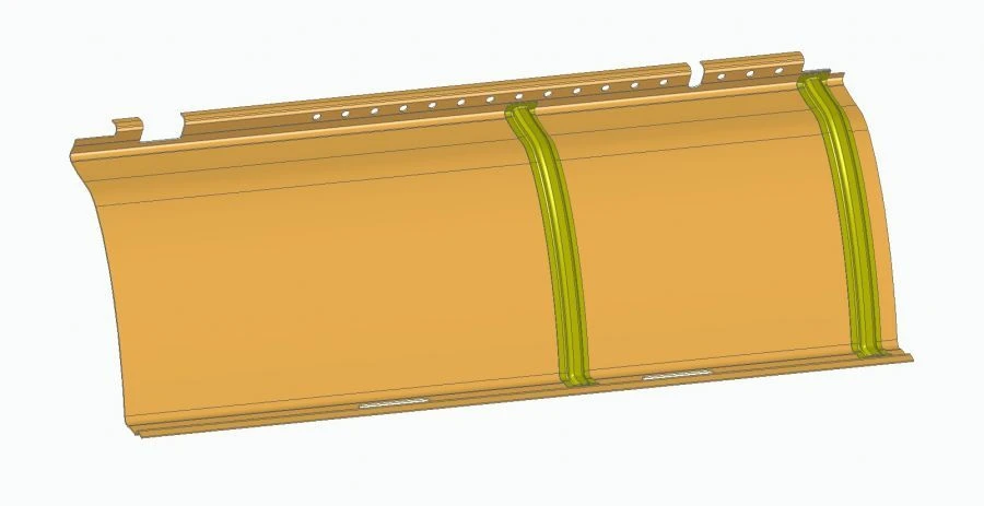 Front Left Ceiling Panel for LiAZ 621365 - 621365-5702219-79