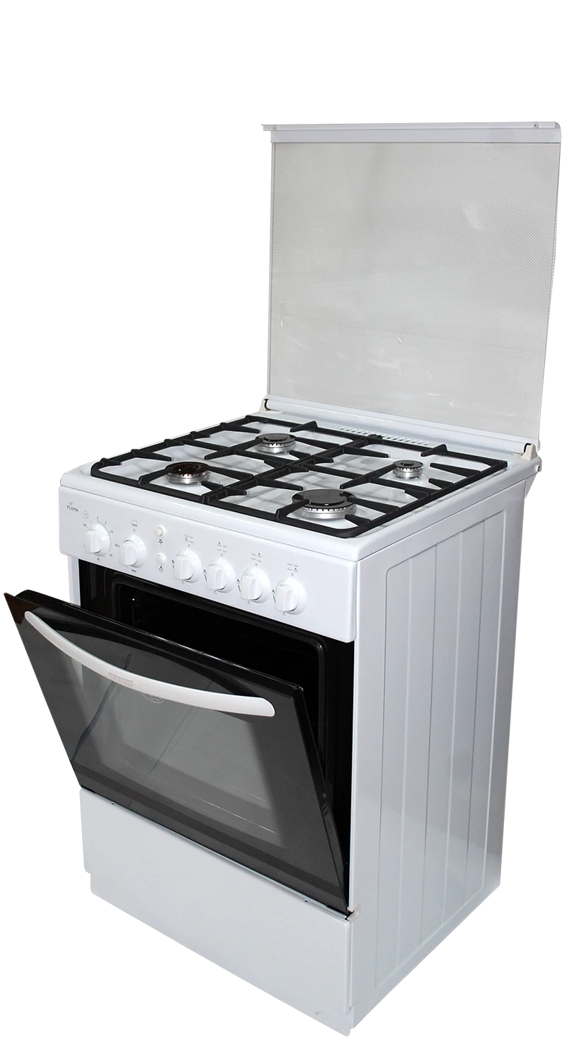4-Burner Gas Stove with Oven Control - Flama HG 6421