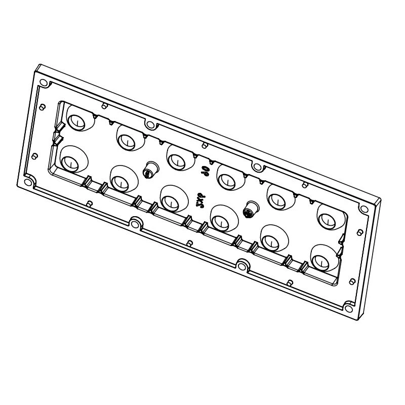 LED Lens for Lighting AMT-HB-173x70-5050(12)-90-PC