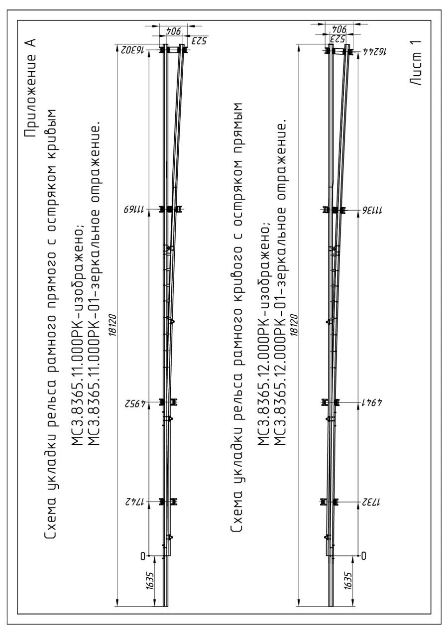 P65 Type 1/11 Frame Rail with Spike (Project MSZ.8365.11.000RK/-01/-04/-05)