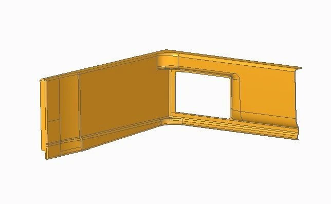 Rear Step Cladding for LiAZ 529265 - Component 529265-5107279-98