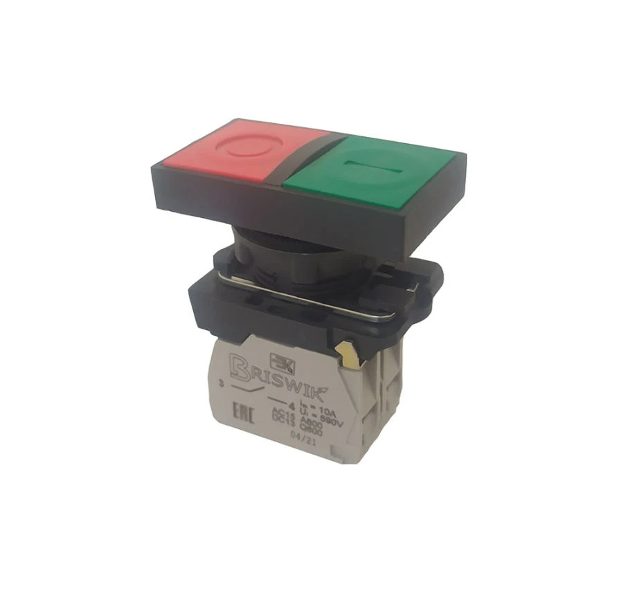 Double Push Button Switch 22mm Plastic (KME 8)