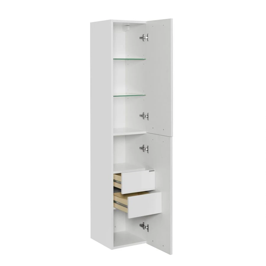 Madrid White Gloss Hanging Column Cabinet 1A129603MA0101