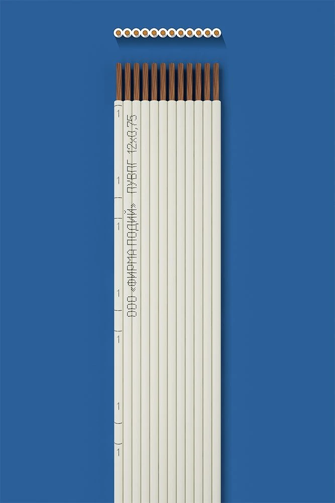Flat installation wire PUVPG 12x0.75