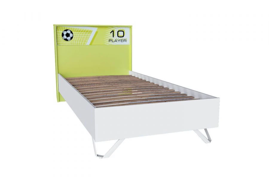 Football Bed 900x2000 (White/Lime) Model LD.518200.000