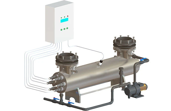 UV Water Disinfection System UFU-500 with Cleaning Unit and UV Sensor
