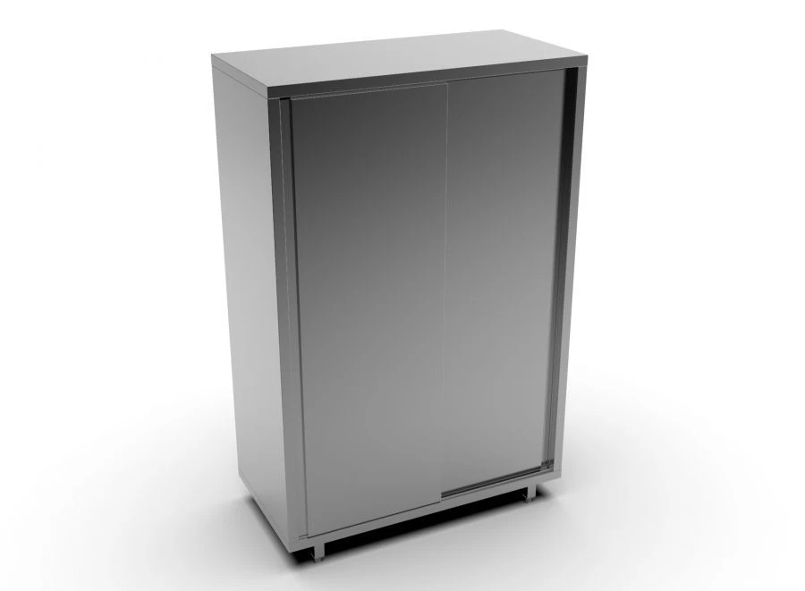 Stainless Steel Kitchen Cabinet with Sliding Doors Model SHZTK