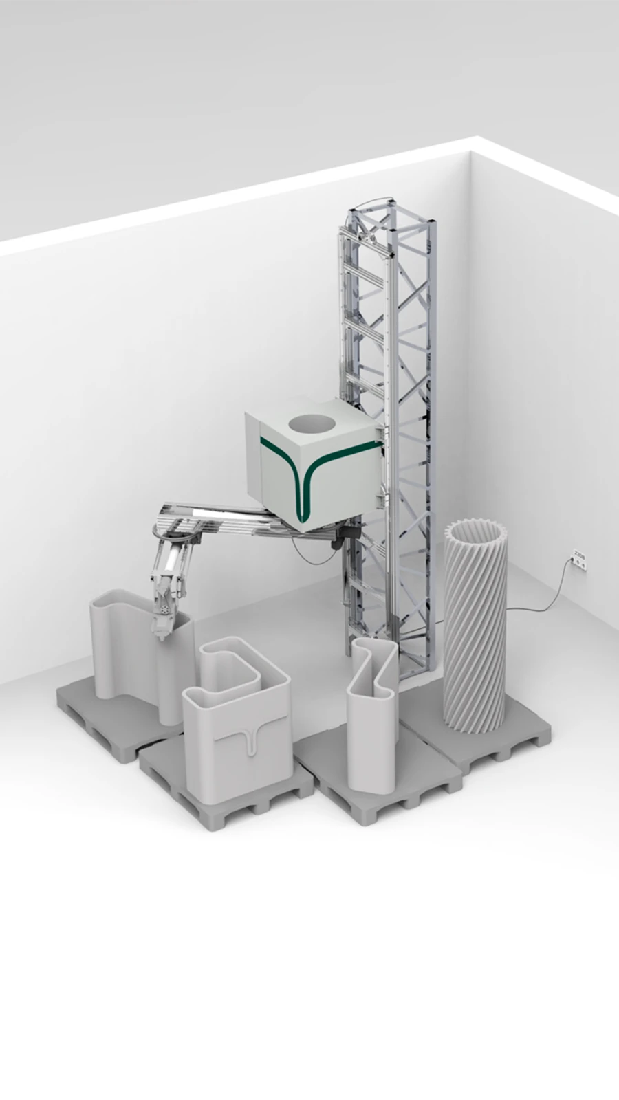 Construction 3D Printer for Concrete - Lerto Model