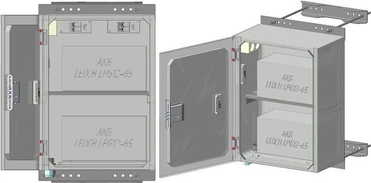 Outdoor Telecommunication Cabinet for Battery and Rectifier - STU-C-450x600x270-N-A5