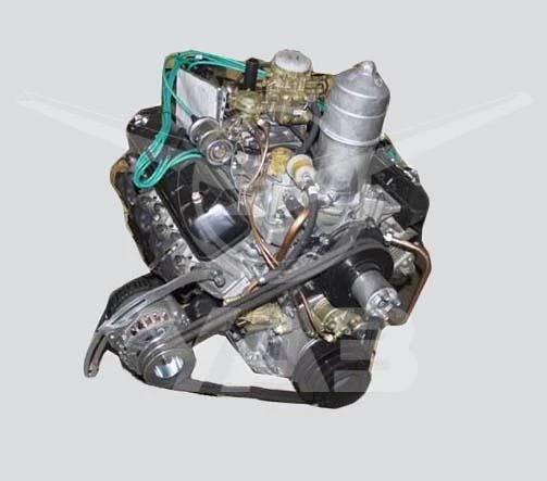 Engine for GAZ 66-11 (EURO-0, AI-76, 125 HP, 4-speed, with crankshaft pulley and compressor)