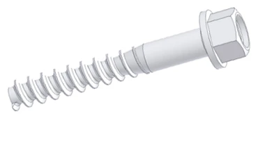 Extended Hex Head Rail Screws for Railway Tracks