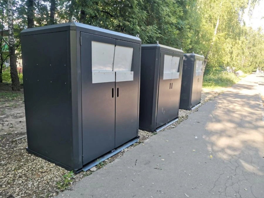 Waste Collection Container Cabinet for Solid Municipal Waste