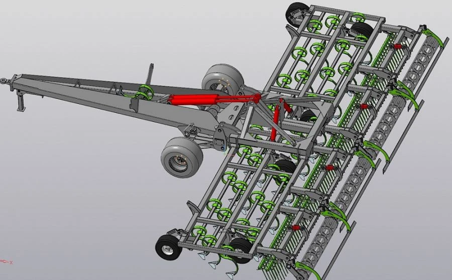 Carbon K 8000 Cultivator - 8.5m Width, 265mm Tines