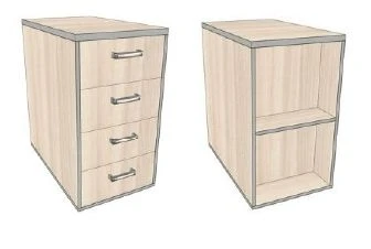 Side Cabinet without Lock, 430*704*750 mm, AsTP-6