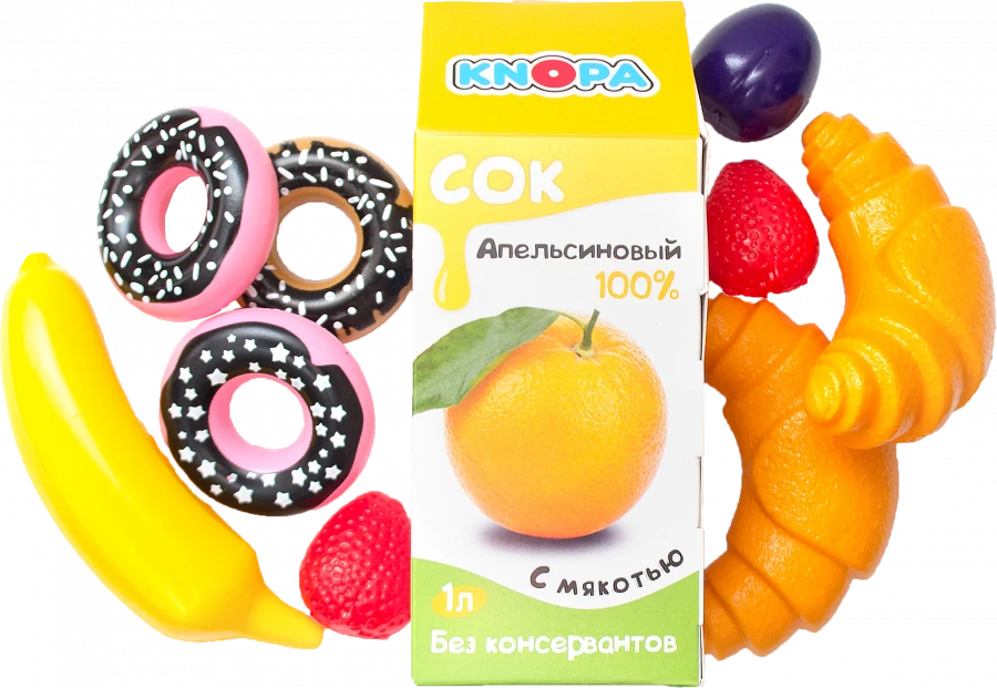 Bright and Sweet "Cheat Meal" Toy Food Set - KNOBA 1/10