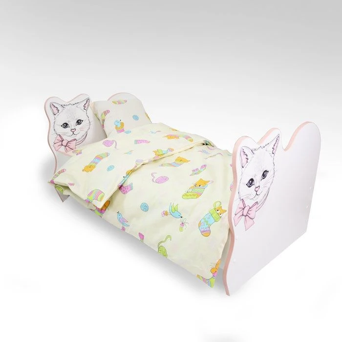 Children's Bed with UV Print "Cat", Model 10294-001