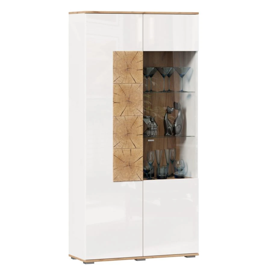 Fiji LD.659110.000 Left Two-Door Wardrobe (Golden Oak/White)