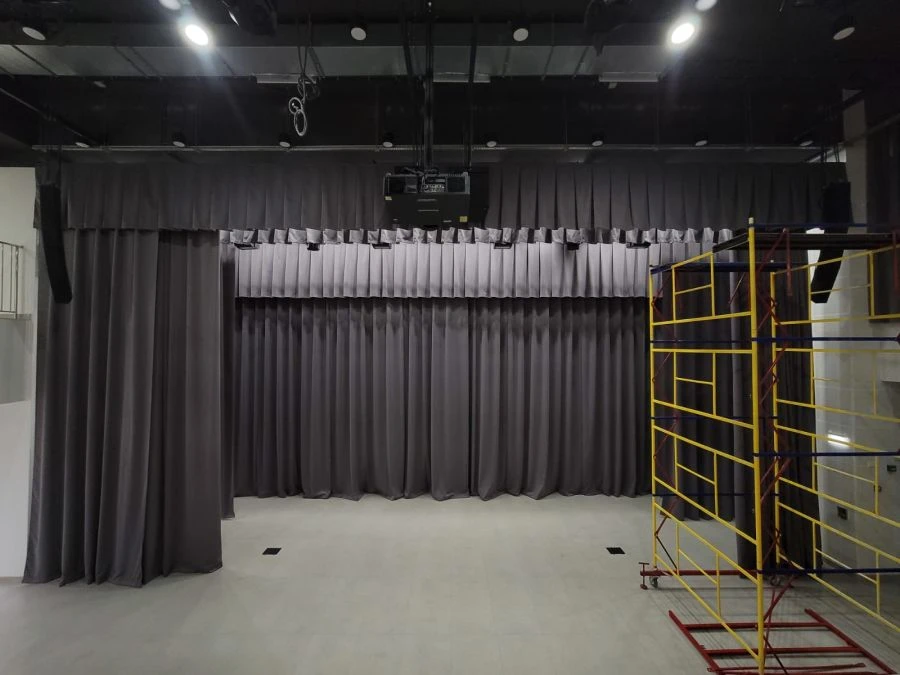 Stage Curtain for Theatrical Productions - Poplin Fabric