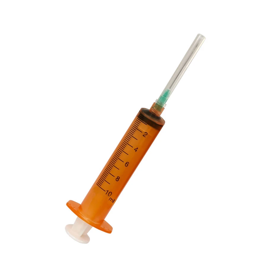 Sterile Single-Use Injection Syringes 10ml with Luer-Lok Needles