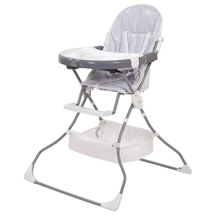 Polini Kids Comfortable Feeding Chair, Grey, Model 0002157-03