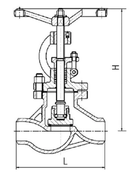 Клапан запорный стальной под приварку КЗ DN 6-600 PN 1.6-16 МПа
