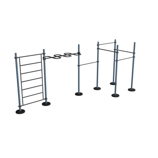 Four-Sided Pull-Up Bar and Swedish Wall Gymnastics Equipment