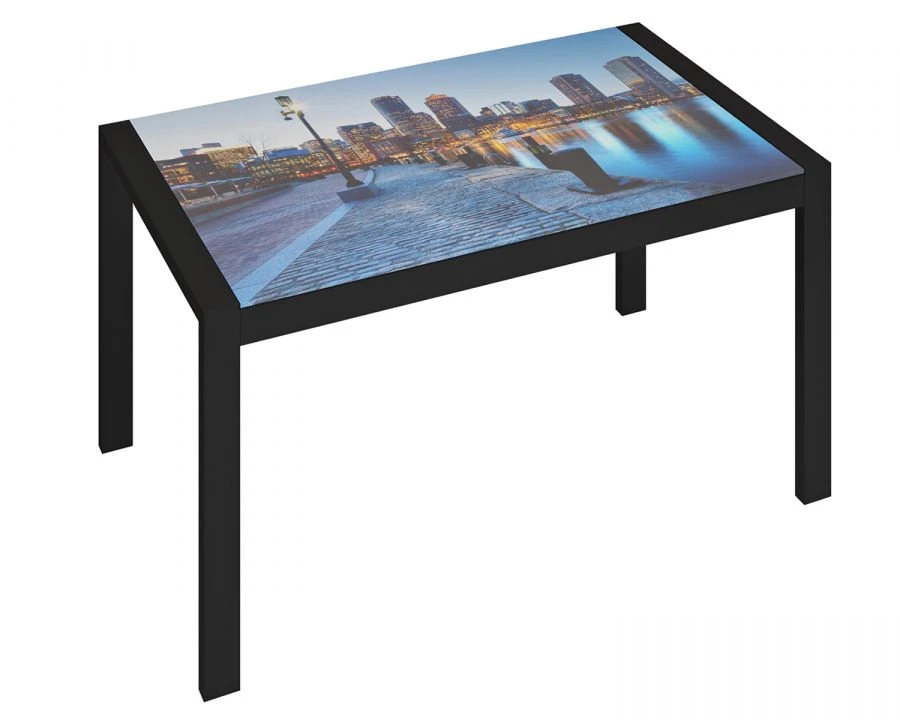 Dining Table with Tempered Glass Top - ST101.1 BOSTON