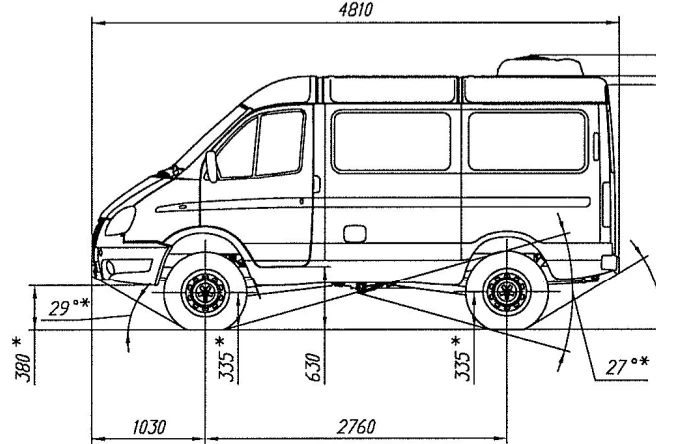 All-Wheel Drive Chassis with Diesel Engine Model 221717