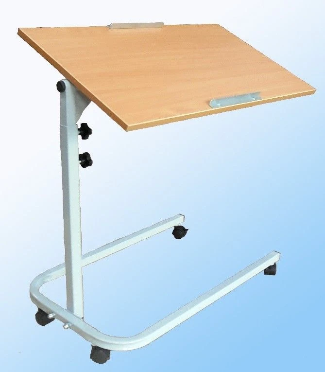 Adjustable Overbed Table on Wheels for Patient Care SN-010