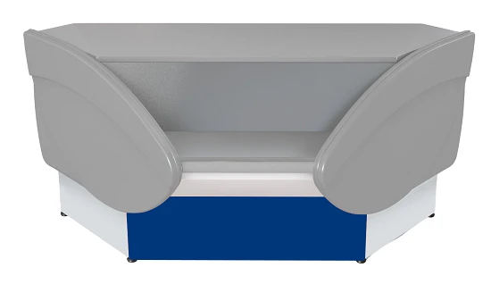 Non-Refrigerated Checkout Counter P2629 "Ilet U.V." Internal Corner (Blue)