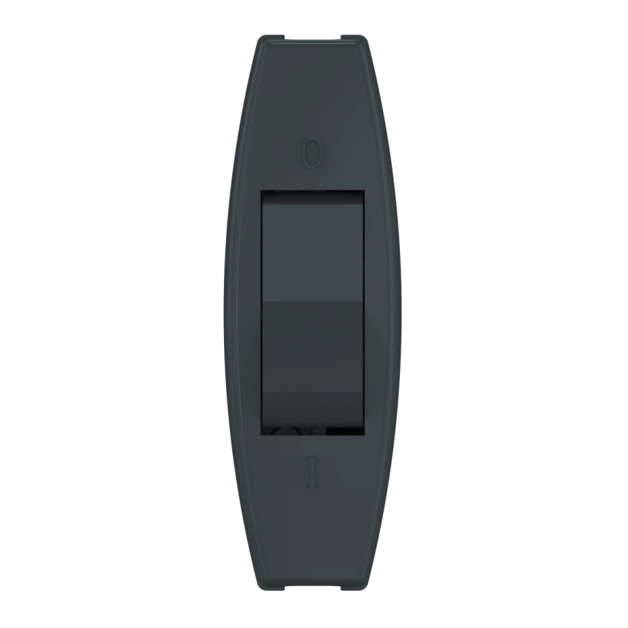 Single-Pole Switch for Wall Lamps 6A, 250V, Black, Art. 216.13