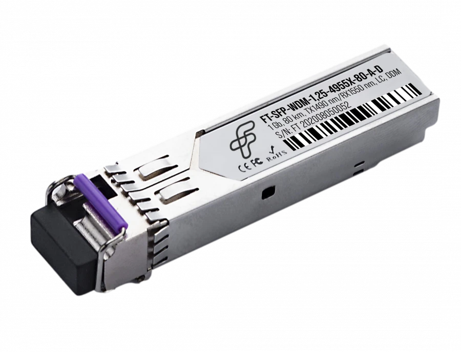 Optical Transceiver Module SFP, FT-SFP-WDM-1.25-4955X-120-A-D