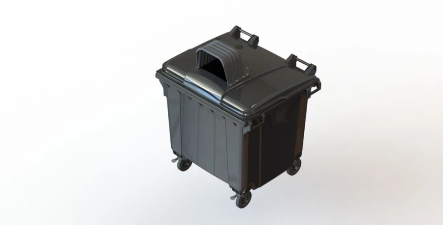 Mobile Waste Container 1100L Model 29.C19.N (20.807.1.98.PE; 21.056.98.PE.O)