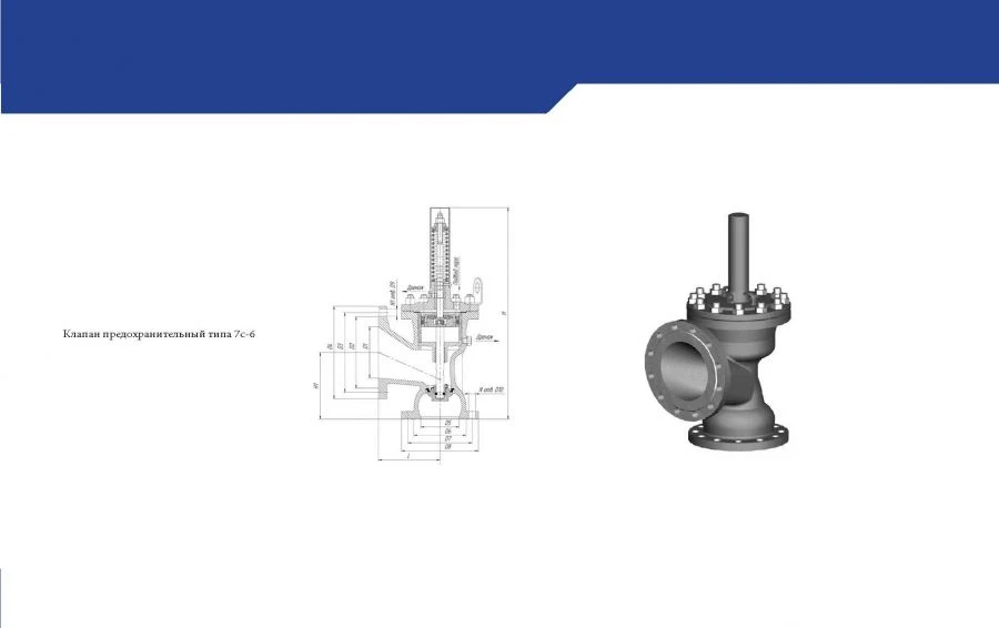 Safety Valve Series 7s-6-1 for Steam Systems
