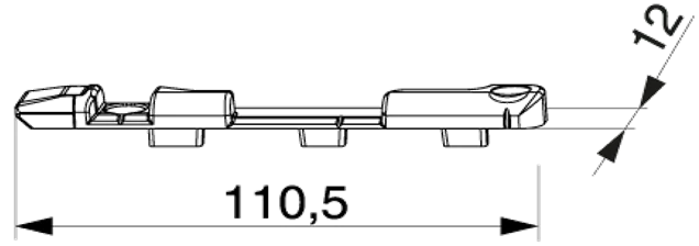 Right Pivot and Tilt Locking Bar for Hardware KBE AD9