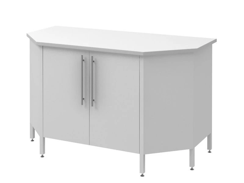 High Laboratory End Table with Cabinet Mod.-1500 SLTTL
