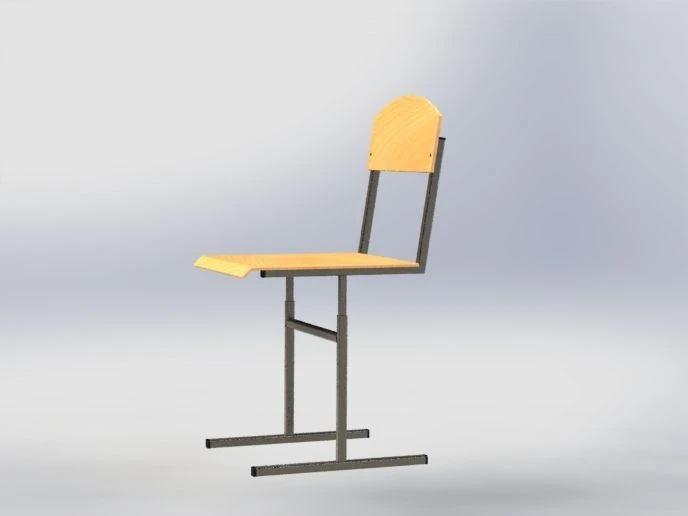 Adjustable Height Metal Chair