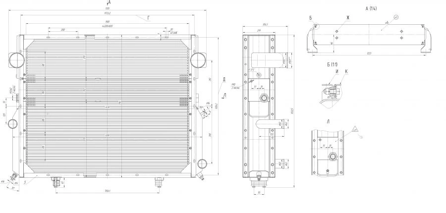 Cooling Radiator Block BR-300B.1301.000