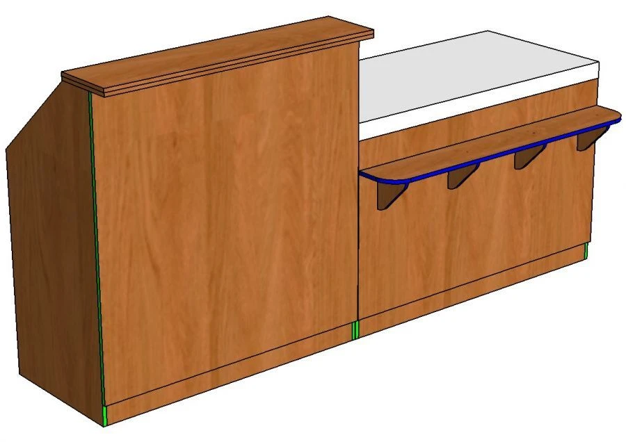 Reception Desk for Customer Service - Model STR-51
