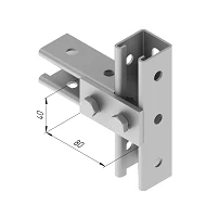 Hot-Dip Galvanized Steel Plate with 2 Holes SMA 603