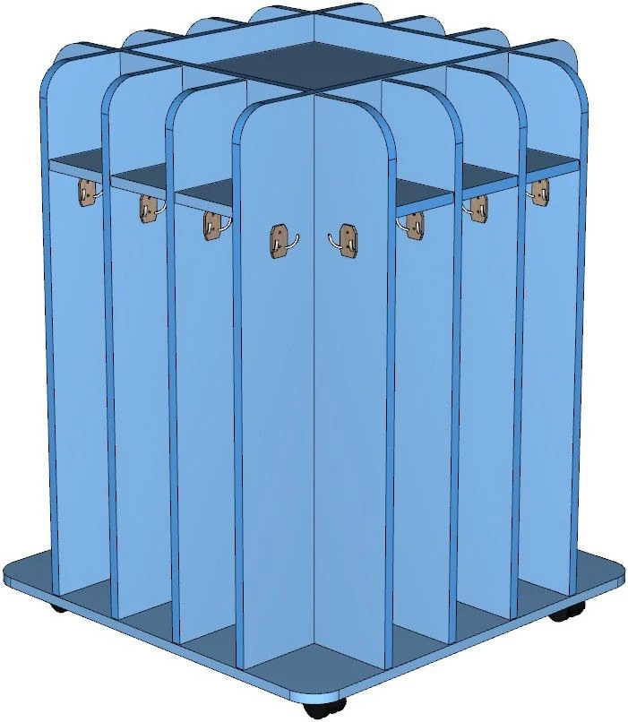 Towel Rack Cabinet - 16mm MDF with 2mm PVC Edging