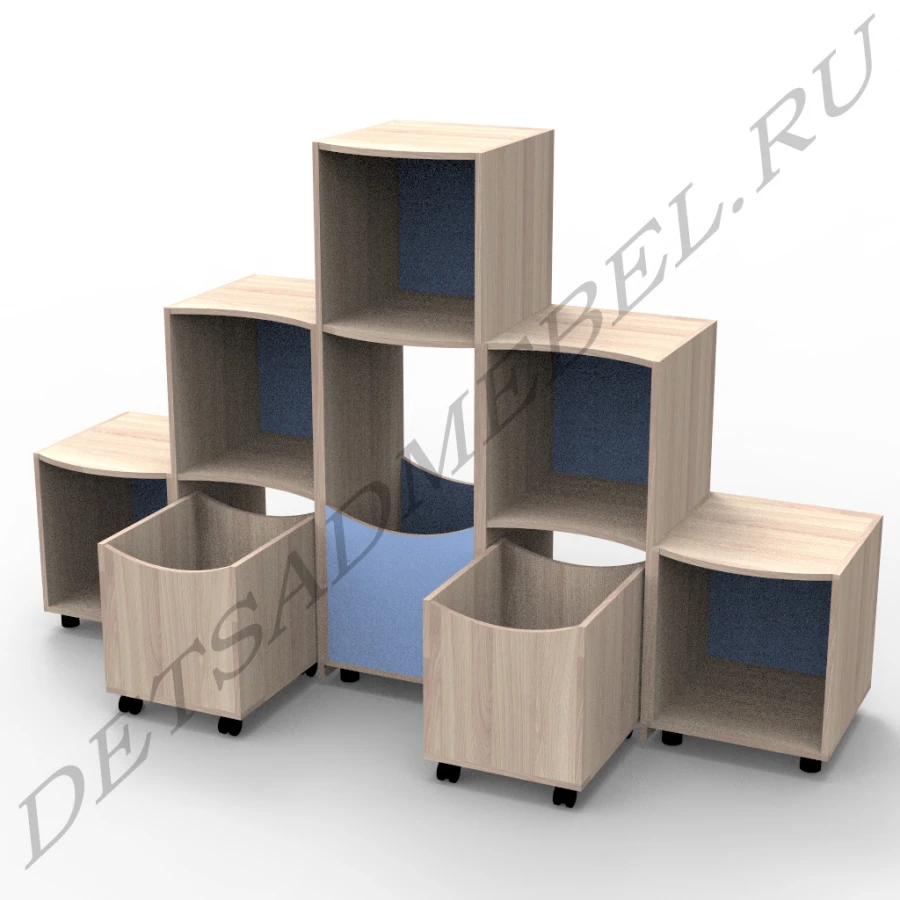 Toy Storage Pyramid Shelf Unit 3.12