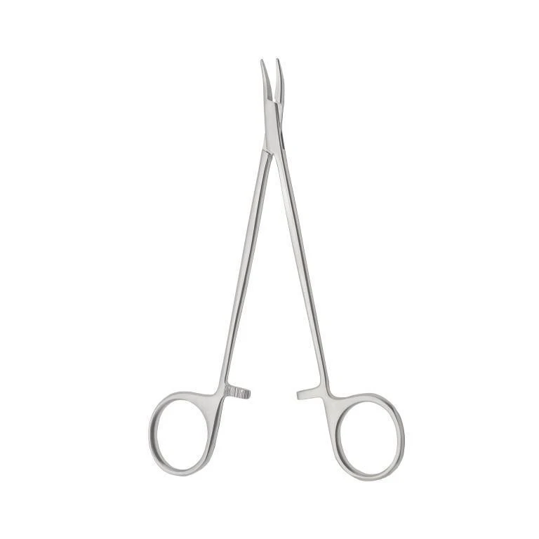 Curved Hemostatic Vessel Clamp, Model TZ-01-281-16.5, 165 mm