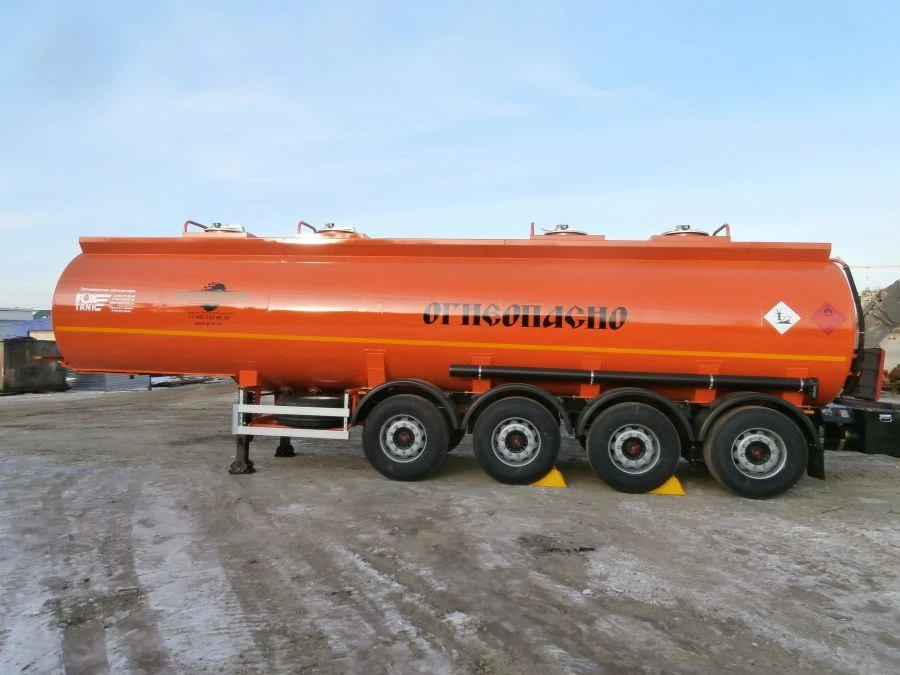Полуприцеп-цистерна для перевозки светлых нефтепродуктов FOX TANK 877721 (модификация 877721) с предельно допустимой нагрузкой н