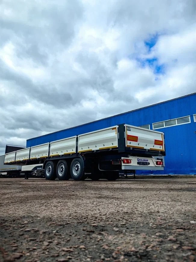 Open Side Semi-Trailer with Drop Sides