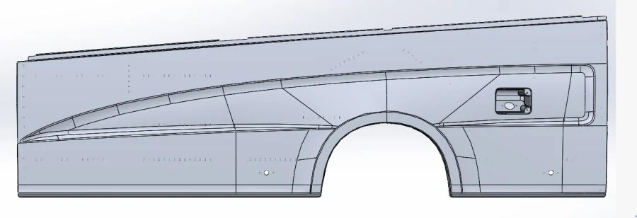 Right Lower Rear Side Panel A68R52 5401360 01